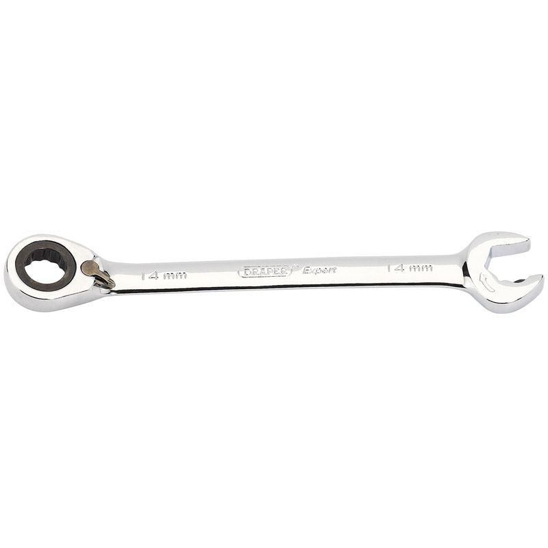 Draper 06845 Expert 14mm Expert Hi-Torq® Metric Reversible Double Ratcheting Combination Spanner Draper