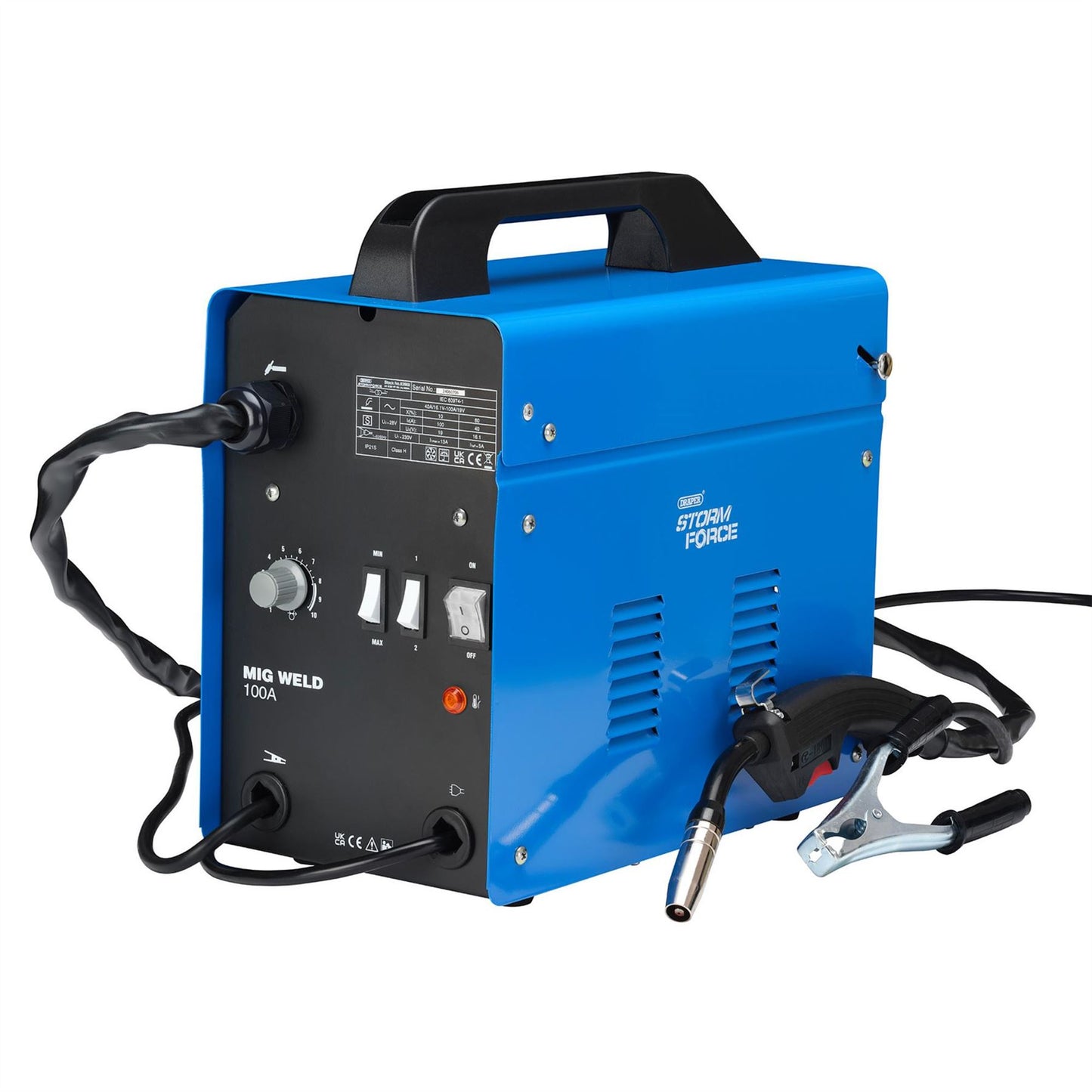Draper 63669 Storm Force® Gasless MIG Welder 100A Draper