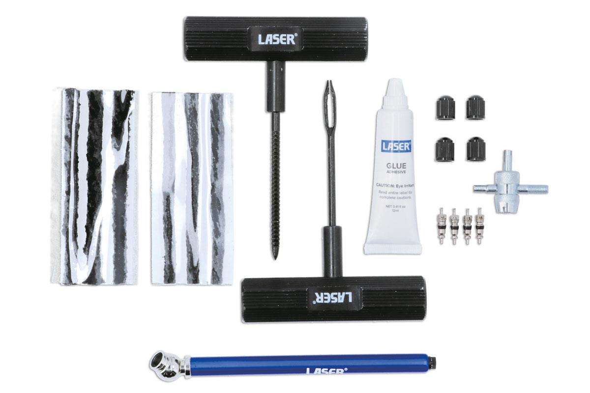 Laser 9146 Emergency Tyre Repair Kit 19pc Laser Tools