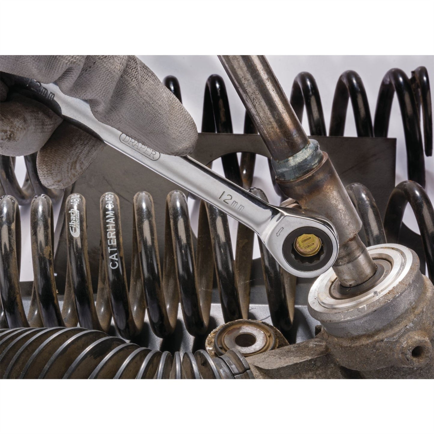 Draper 25397 HI-TORQ® Metric Ratcheting Combination Spanner Set 7 Piece Draper