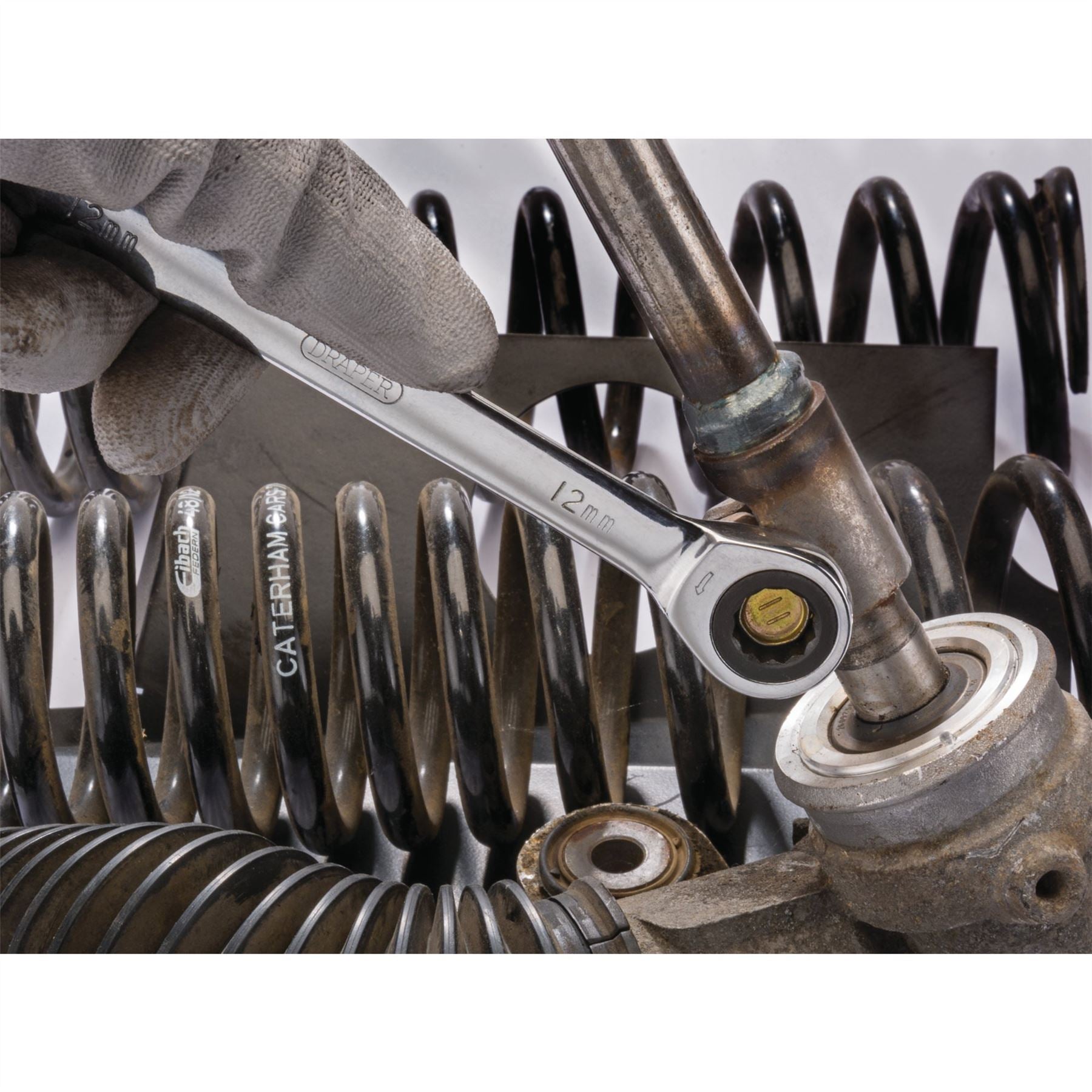 Draper 25397 HI-TORQ® Metric Ratcheting Combination Spanner Set 7 Piece Draper