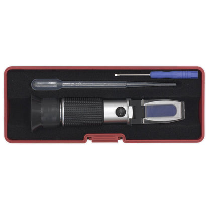 Sealey VS005 Refractometer Antifreeze/Battery Fluid/Screenwash Sealey