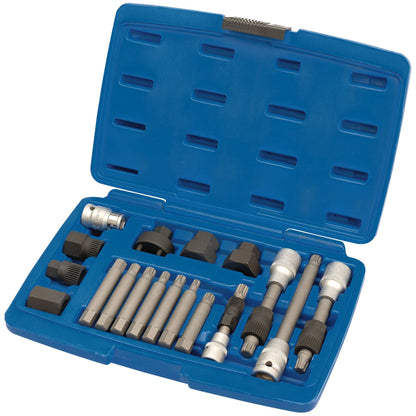 Draper 31921 Alternator Pulley Tool Kit 18 Piece Draper