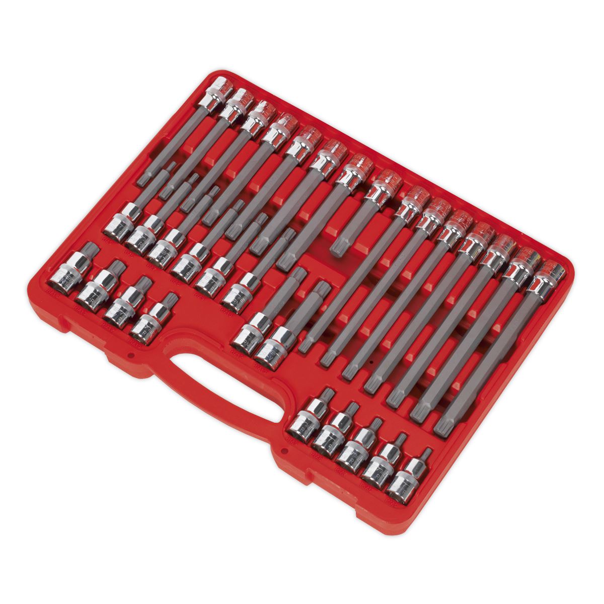Sealey AK2198 Ribe Socket Bit Set 32pc 1/2"Sq Drive Sealey