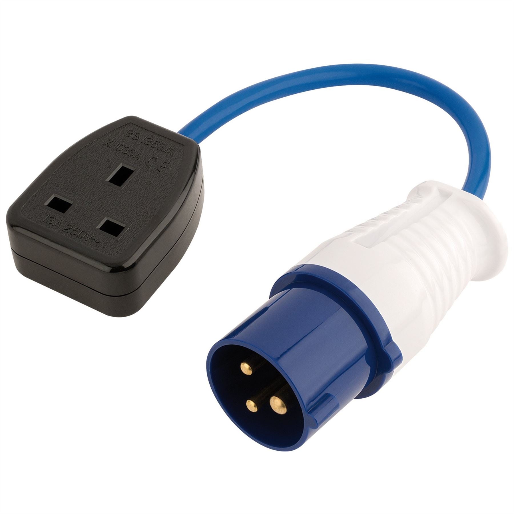 Draper 17573 230V Adaptor Lead with 16A Plug to 13A Socket Draper