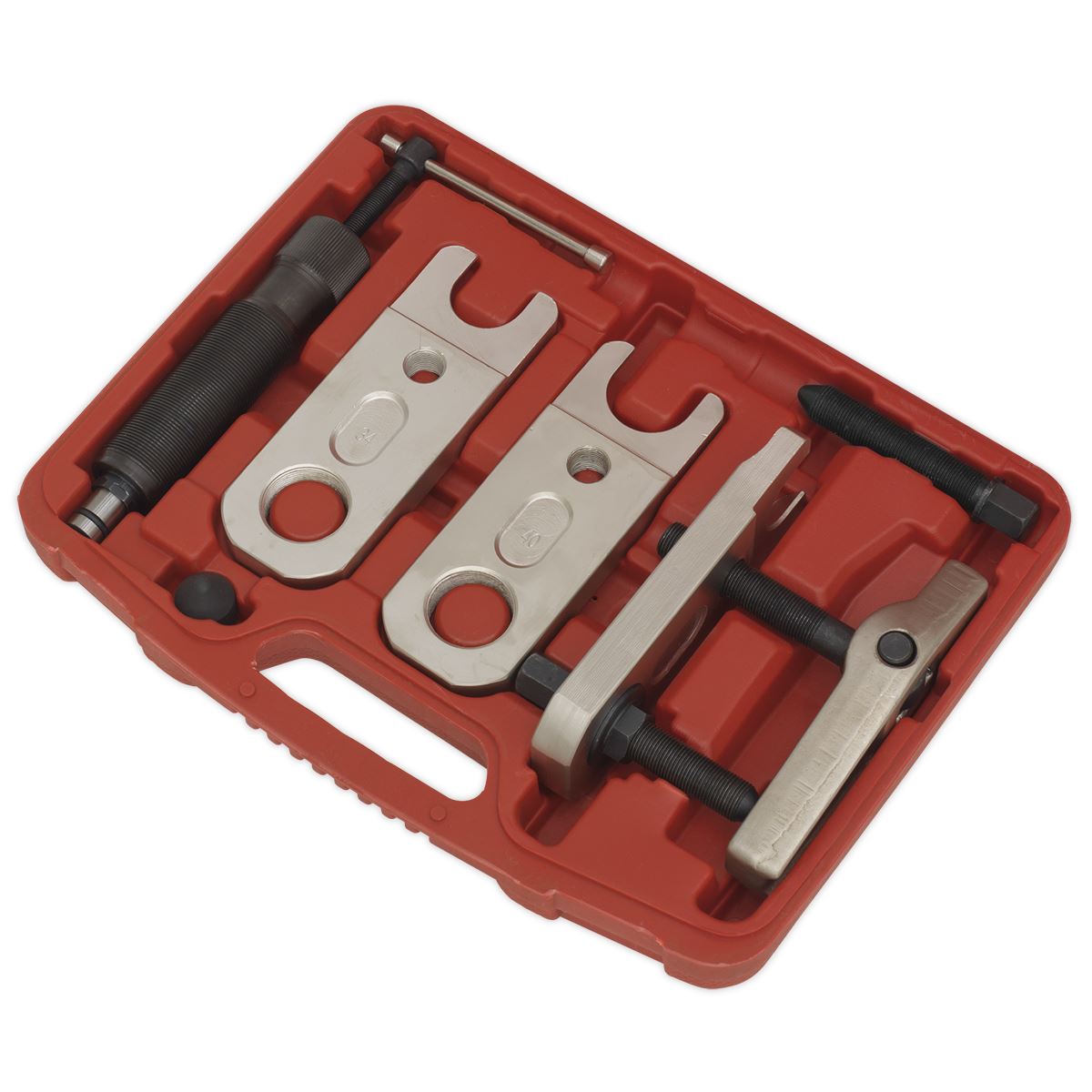 Sealey VS3814 Ball Joint Splitter Hydraulic & Manual 9pc - Commercial Sealey