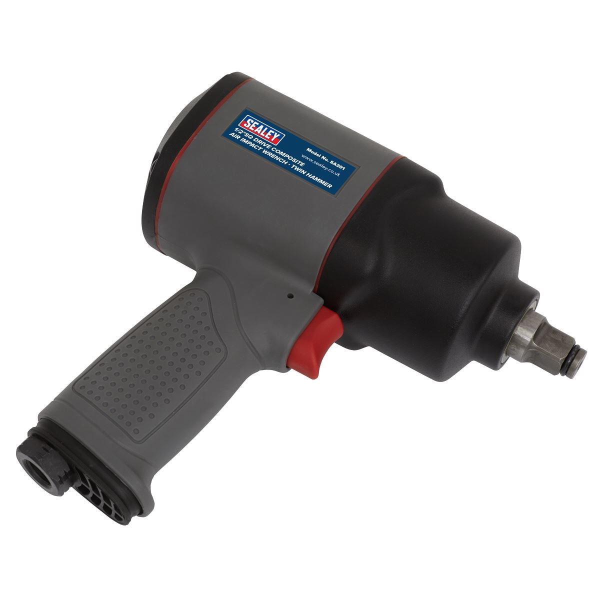 Sealey SA201 Air Impact Wrench 1/2"Sq Drive Composite - Twin Hammer Sealey