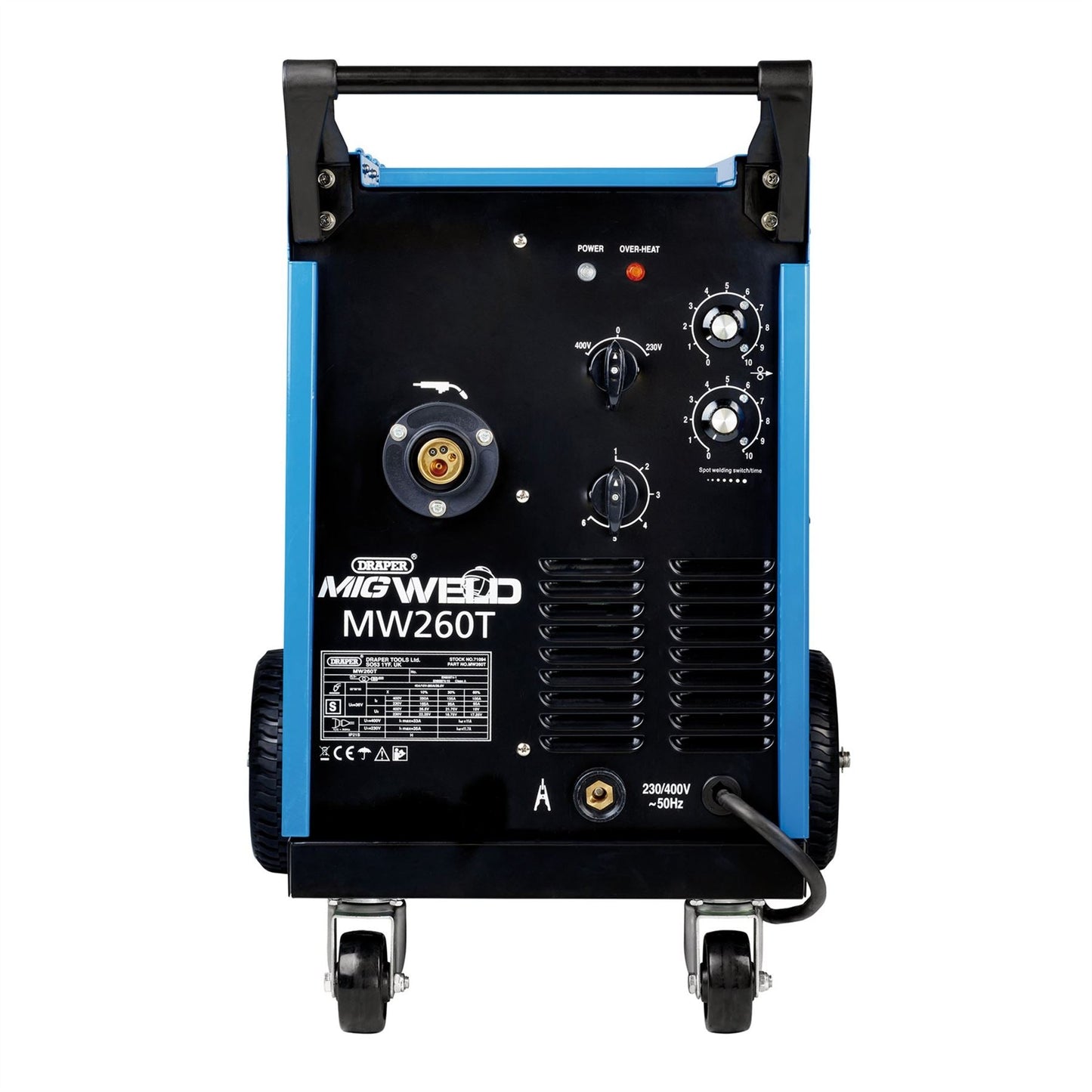 Draper 71094 Gas/Gasless MIG Welder 250A Draper