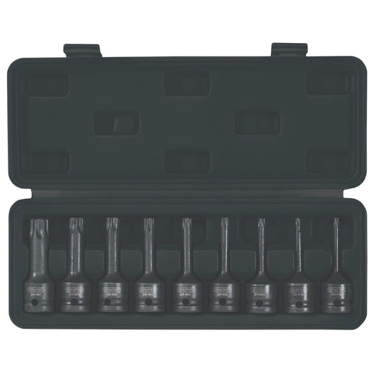 Draper 99184 TX-STAR® Socket Bit Set 1/2" Sq. Dr. 9 Piece Draper