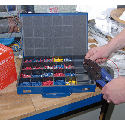 Draper 56383 Expert Ratchet Crimping Tool And Terminal Kit 220mm Draper