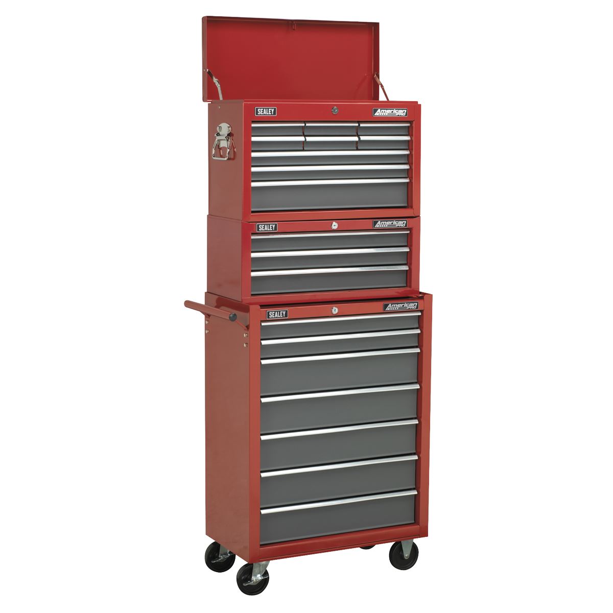Sealey AP22509BB Topchest 9 Drawer with Ball-Bearing Slides - Red/Grey Sealey