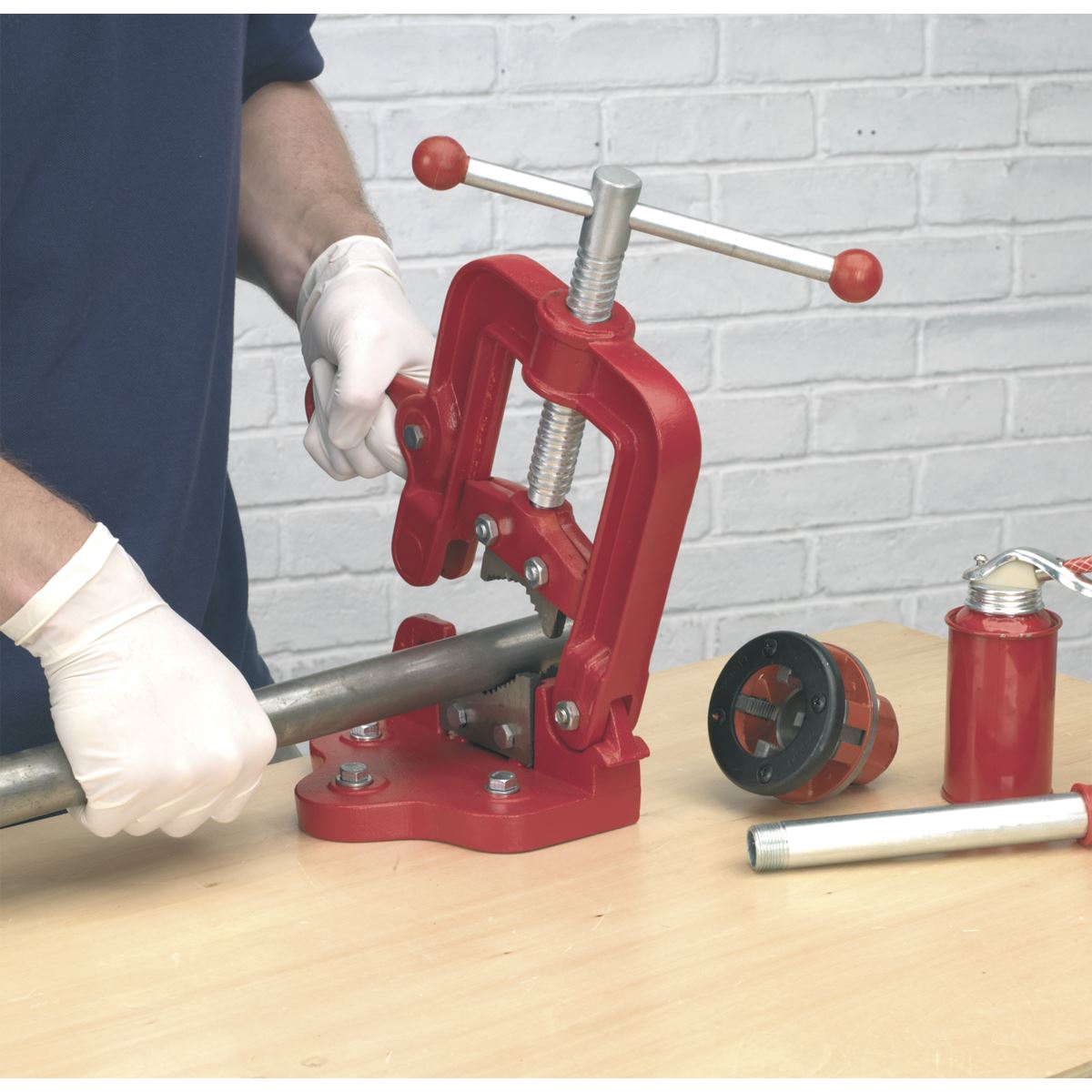 Sealey PV63B Pipe Vice 85mm Bench Model Sealey