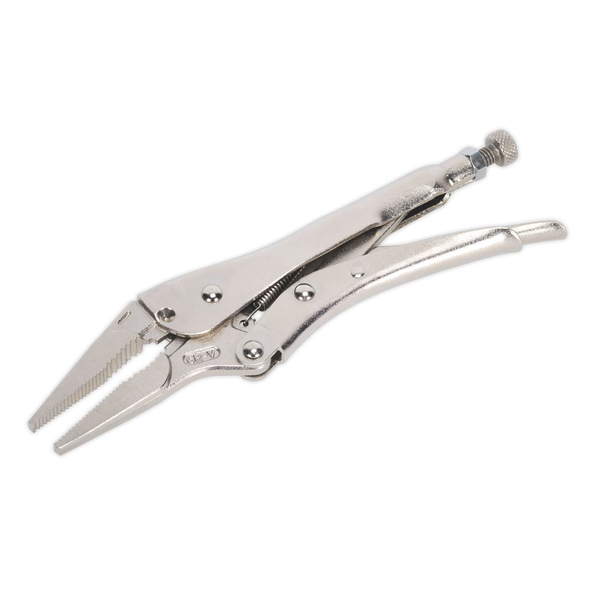 Sealey AK6825 Locking Pliers Long Nose 210mm 0-60mm Capacity Sealey