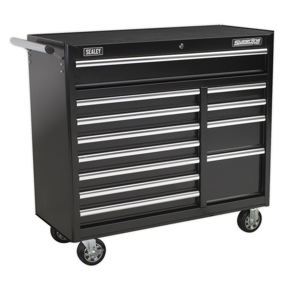 Sealey AP41120B Rollcab 12 Drawer with Ball-Bearing Slides Heavy-Duty - Black Sealey