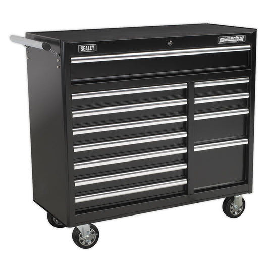 Sealey AP41120B Rollcab 12 Drawer with Ball-Bearing Slides Heavy-Duty - Black Sealey