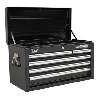 Sealey AP33069B Topchest 6 Drawer with Ball-Bearing Slides - Black Sealey
