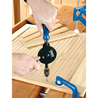 Draper 13838 Chuck Double Pinion Hand Drill 8mm/5/16" Draper