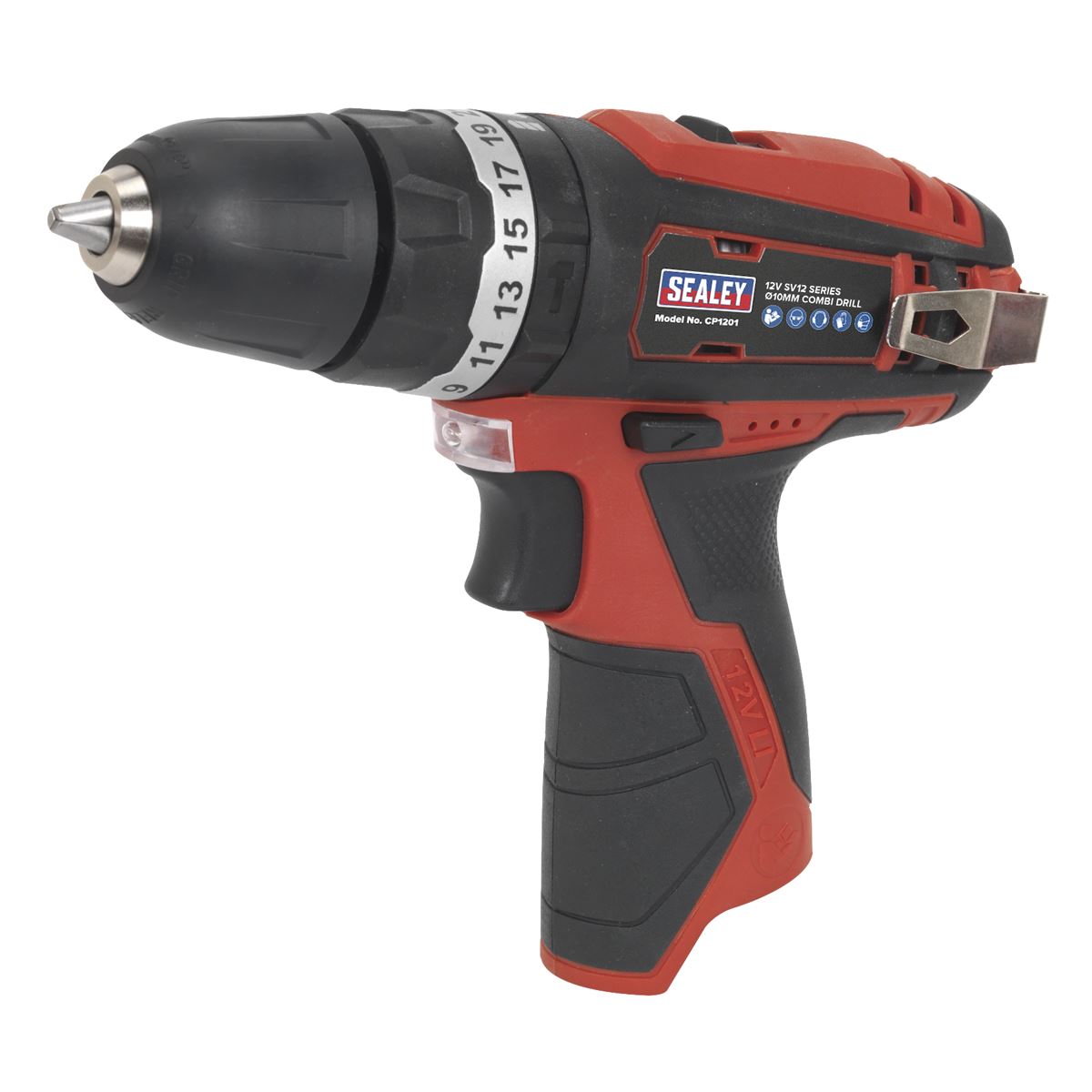 Sealey CP1201 Cordless Combi Drill Ø10mm 12V SV12 Series - Body Only Sealey