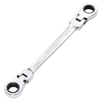 Draper 27746 HI-TORQ® Metric Flexible Head Double Ring Ratchet Spanner 12 x 13mm Draper