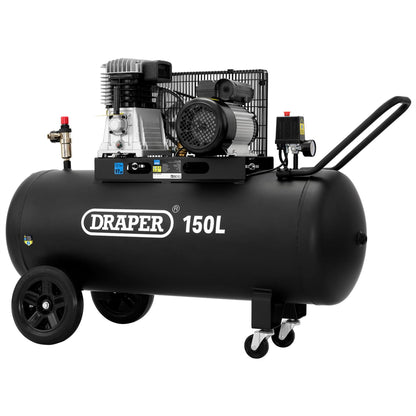 Draper 55305 150L Belt-Driven Air Compressor 2.2kW/3hp Draper