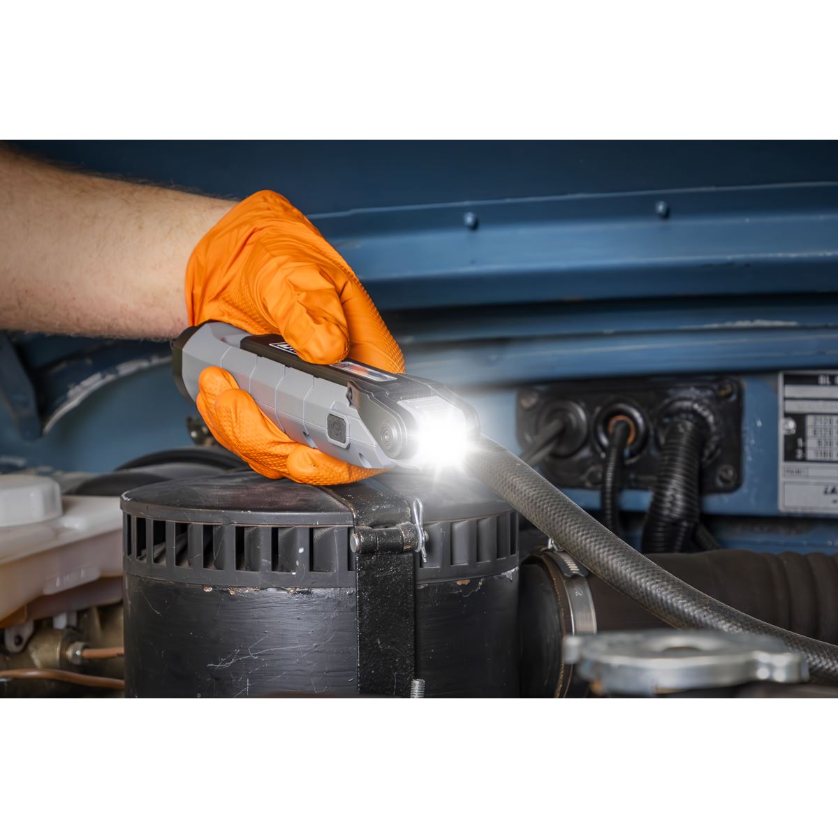 Sealey LED3605GR Rechargeable 360° Inspection Light 10W & 2 x 4W SMD LED Grey Sealey