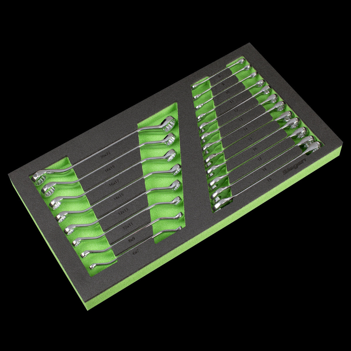 Sealey AP35TBCOMBO Tool Chest & Tools Combination 16 Drawer with Ball-Bearing Slides - Black/Grey Sealey