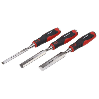 Sealey AK9238 Hammer-Thru Wood Chisel 3pc Set Sealey