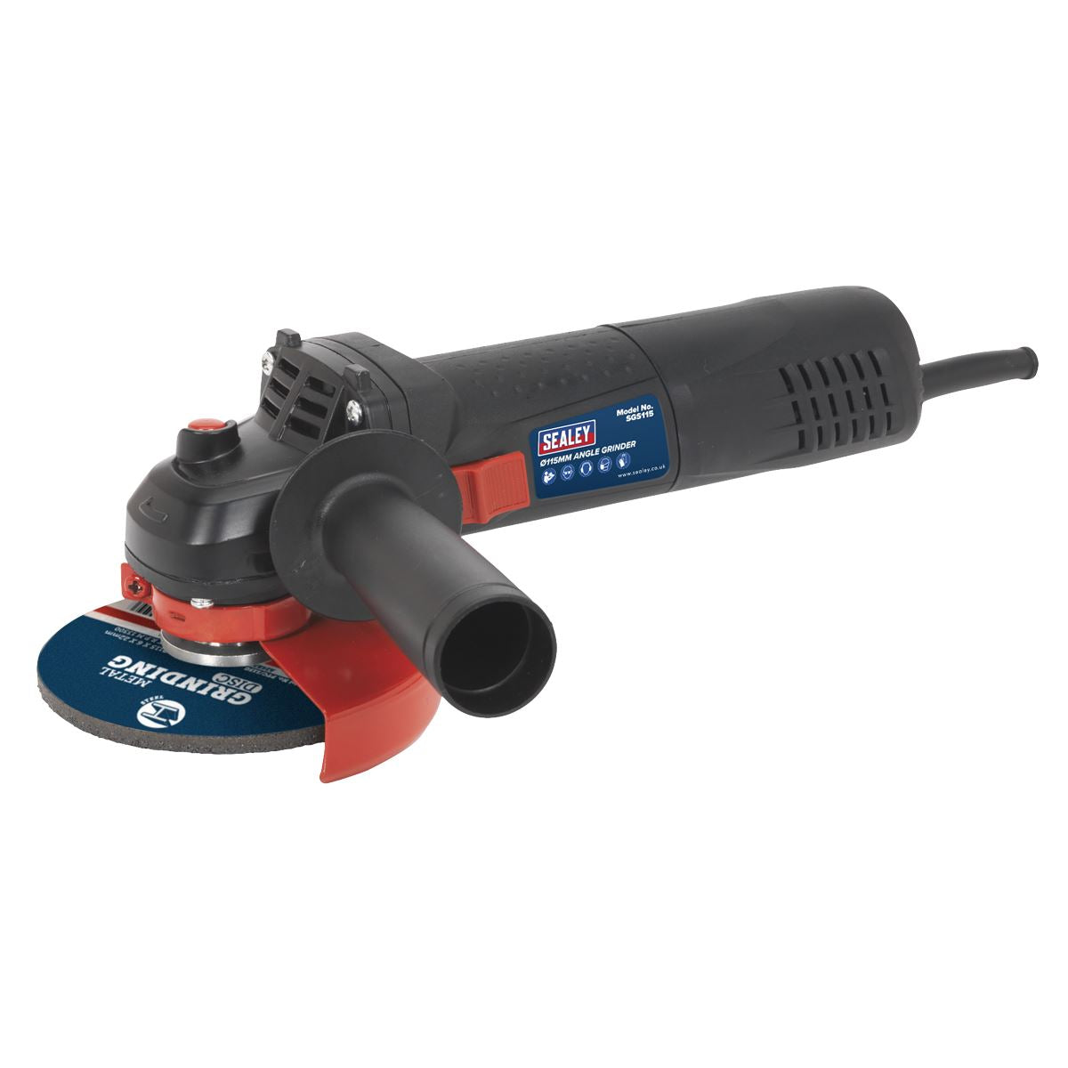 Sealey SGS115 Angle Grinder Ø115mm 750W/230V Slim Body Sealey