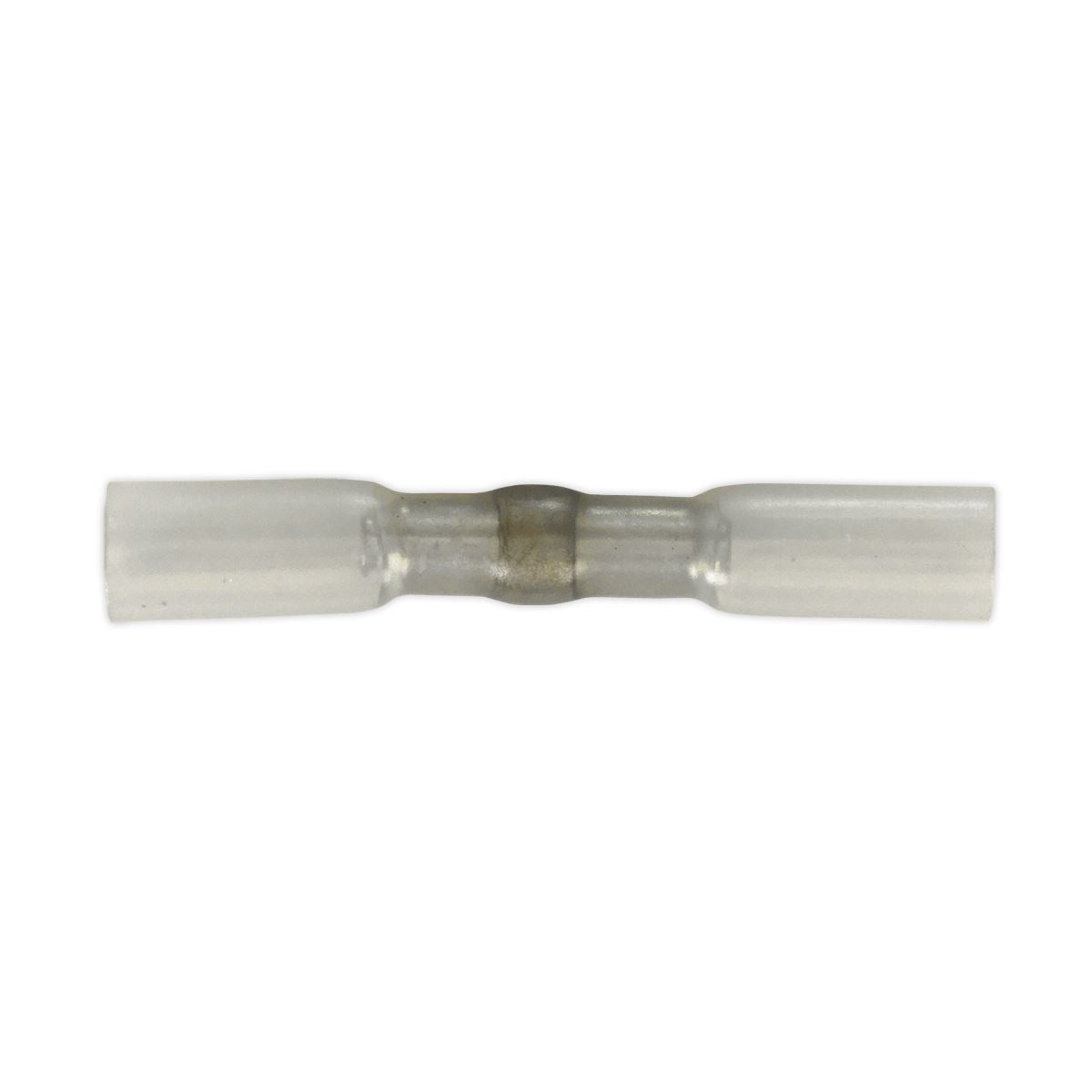 Sealey HSSB25C Heat Shrink Butt Connector with Crimp & Solder Clear Pack of 25 Sealey