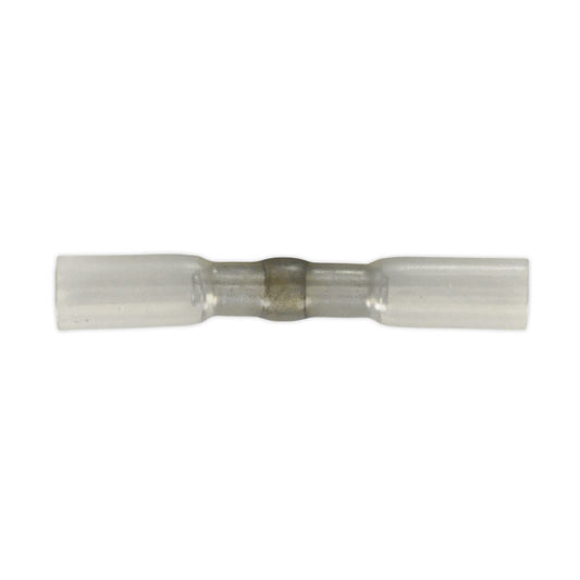 Sealey HSSB25C Heat Shrink Butt Connector with Crimp & Solder Clear Pack of 25 Sealey