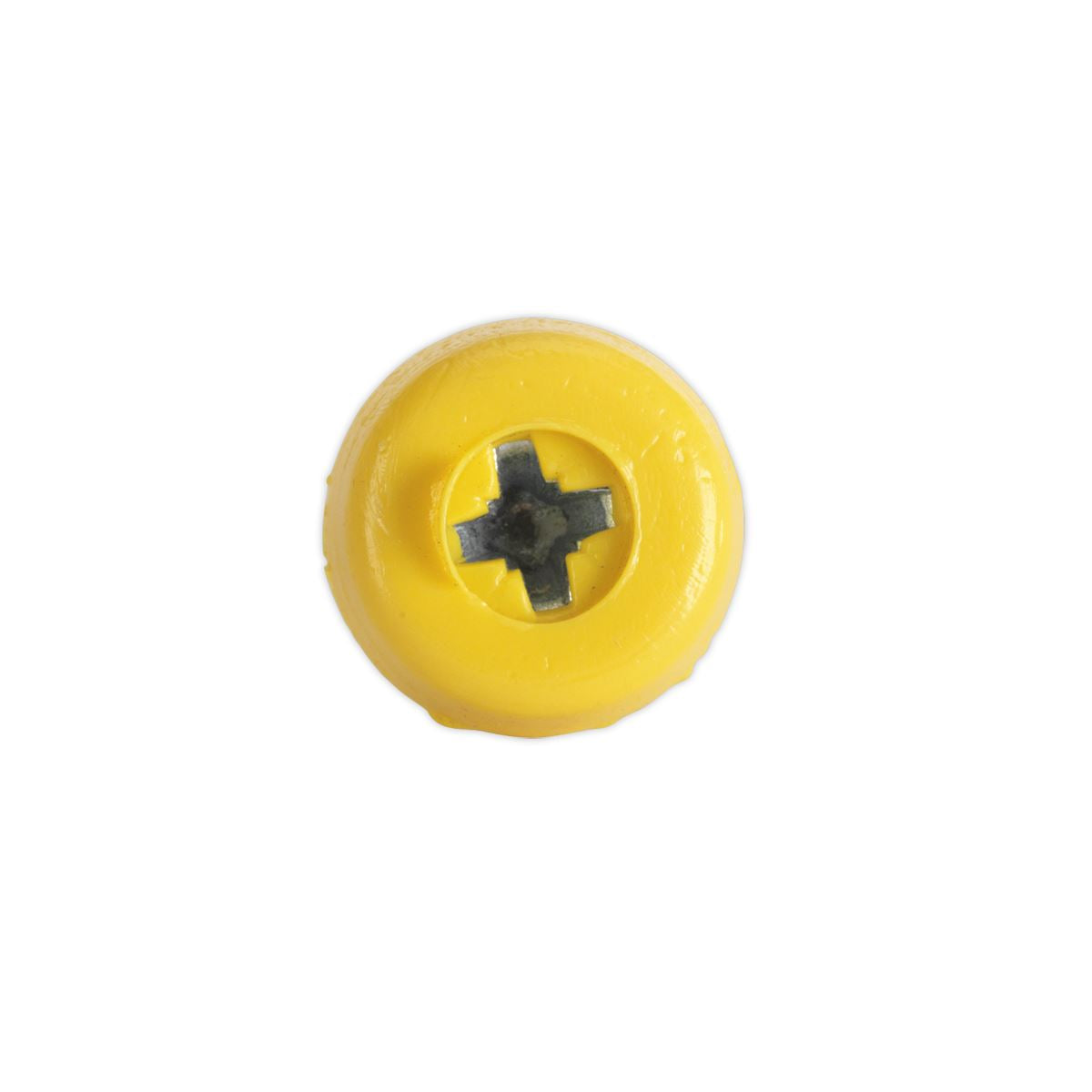 Sealey PTNP6 Numberplate Screw Plastic Enclosed Head 4.8 x 24mm Yellow Pack of 50 Sealey