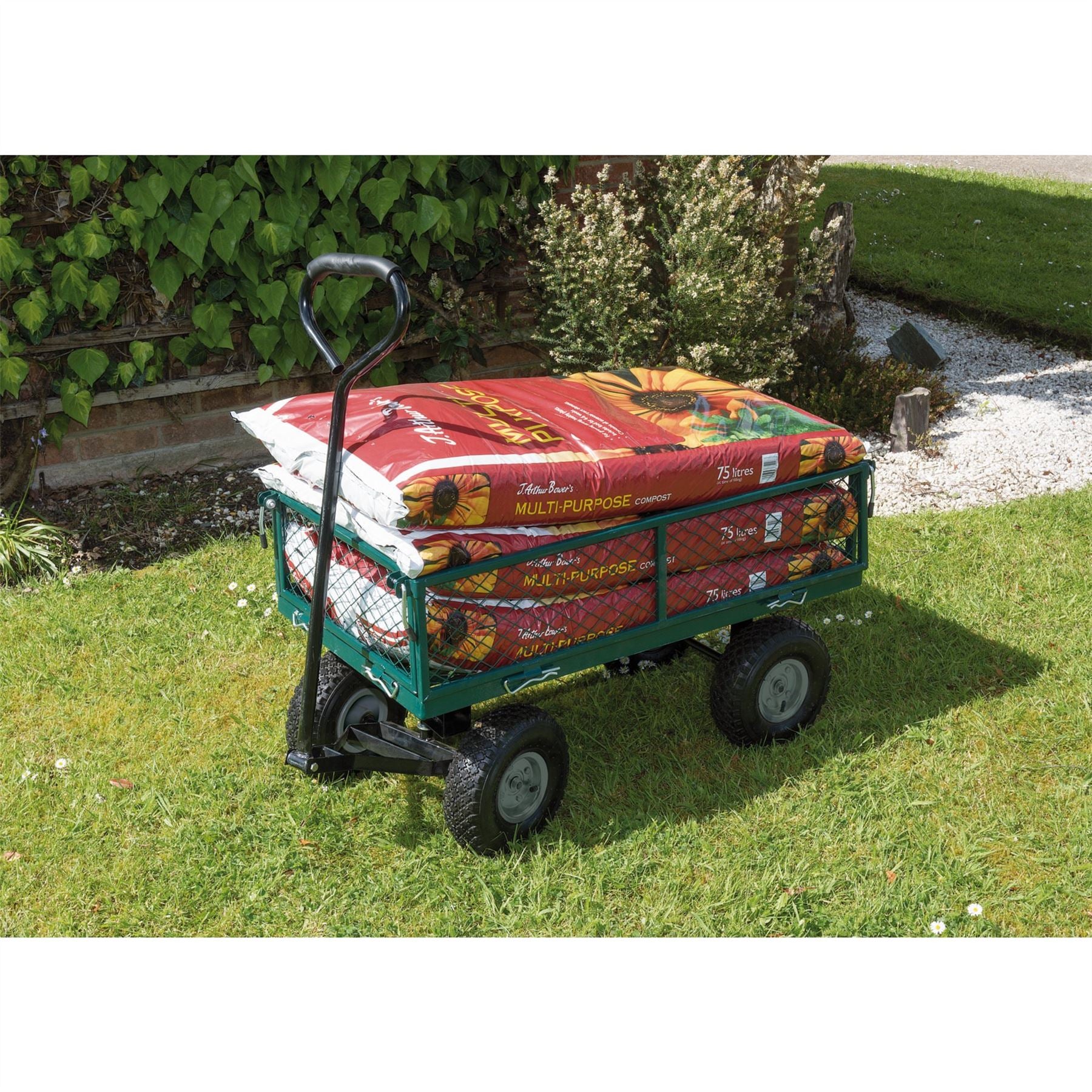 Draper 58552 Steel Mesh Garden Trolley Cart 200kg Draper