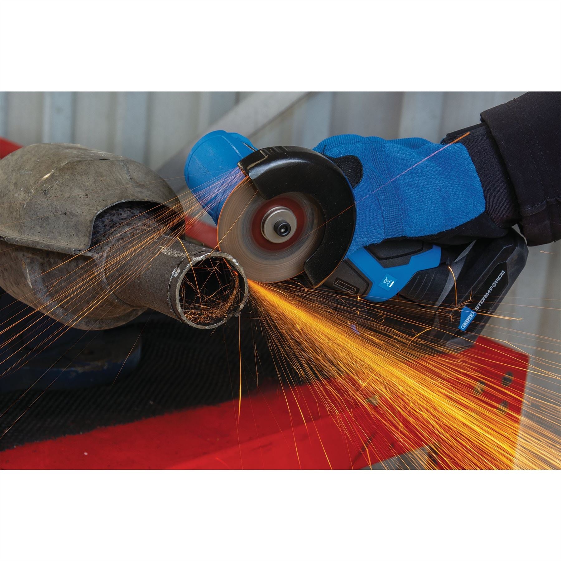 Draper 98437 Storm Force® 10.8V Power Interchange Brushless Angle Grinder/Cut Off Tool Sold Bare Draper