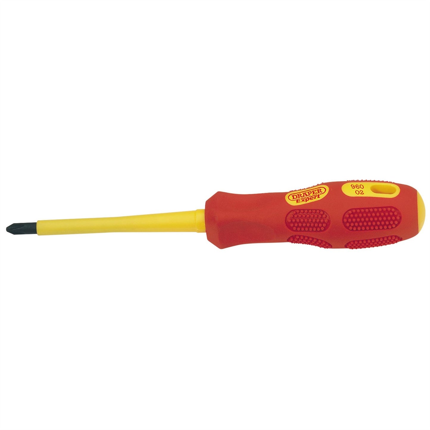 Draper 69226 VDE Approved Fully Insulated Cross Slot Screwdriver No.2 x 100mm Sold Loose Draper