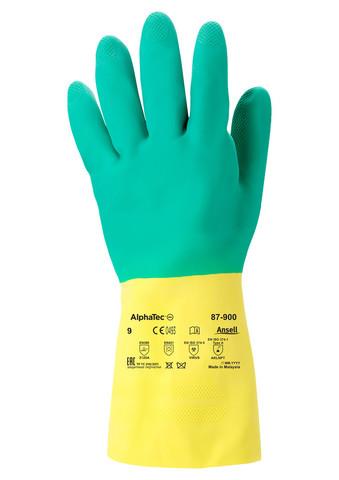 Ansell AlphaTec Latex Neoprene Blend Chemical Resistant Gloves 87-900 Ansell