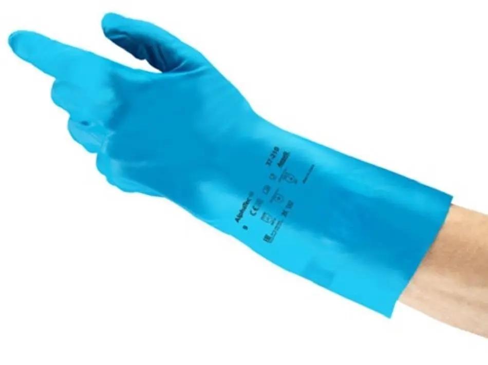 Ansell 37-210 UltraGrip Blue Unlined Nitrile Gloves Ansell