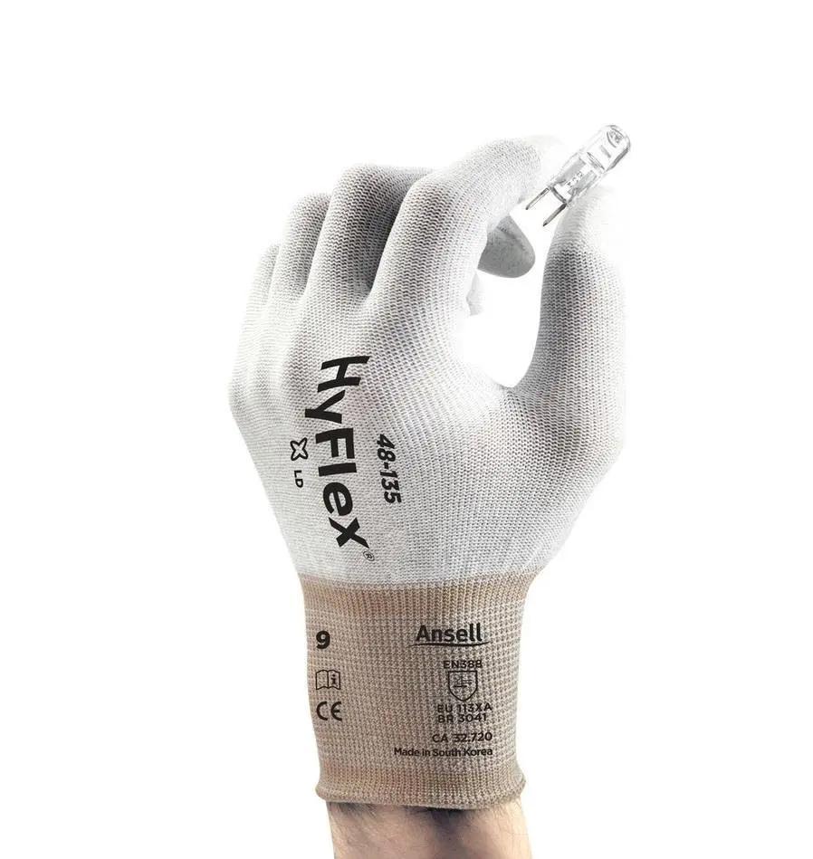 Ansell HyFlex 48-135 PU Fingertip Coated ESD Gloves Ansell