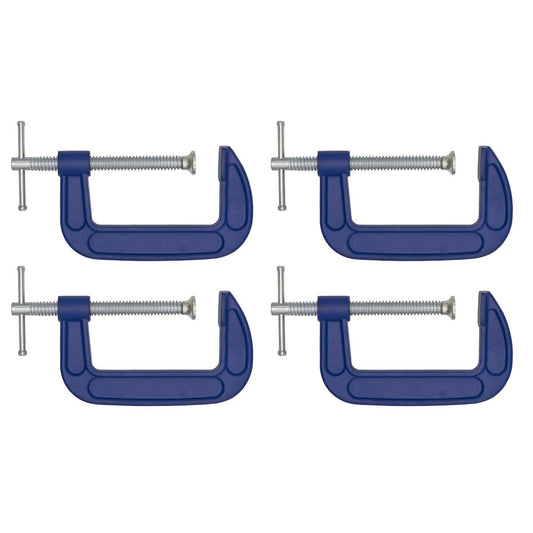 Sealey AK60044 G-Clamp 100mm - Pack of 4 Sealey