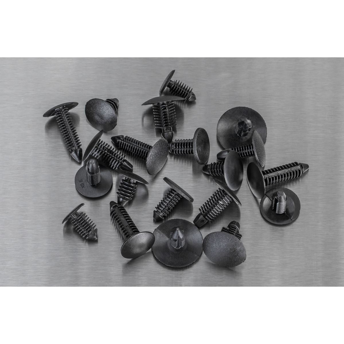 Sealey TCFT100AS Fir Tree Clip Assortment - Pack of 100 Sealey