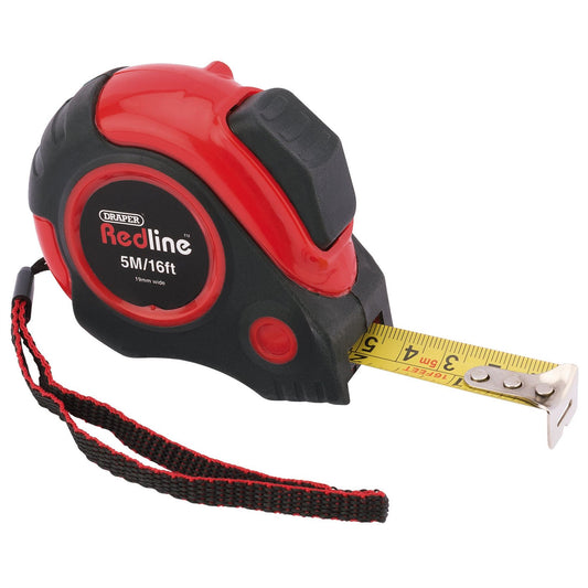 Draper 69495 Redline® Measuring Tape 5m/16ft x 19mm Draper