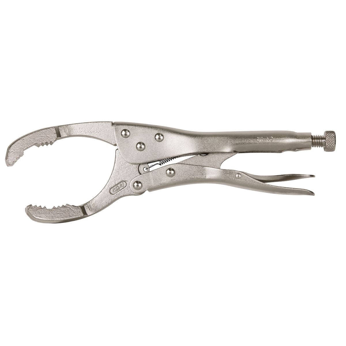 Sealey AK6423 Ø45-130mm Oil Filter Locking Pliers - Angled Sealey