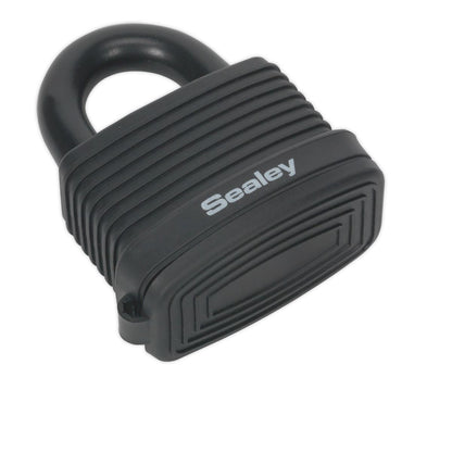 Sealey PL302CW Steel Body Weatherproof Combination Padlock 48mm Sealey