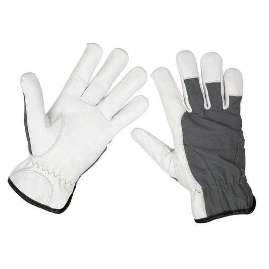 Sealey 9136L Super Cool Hide Gloves Large - Pair Sealey