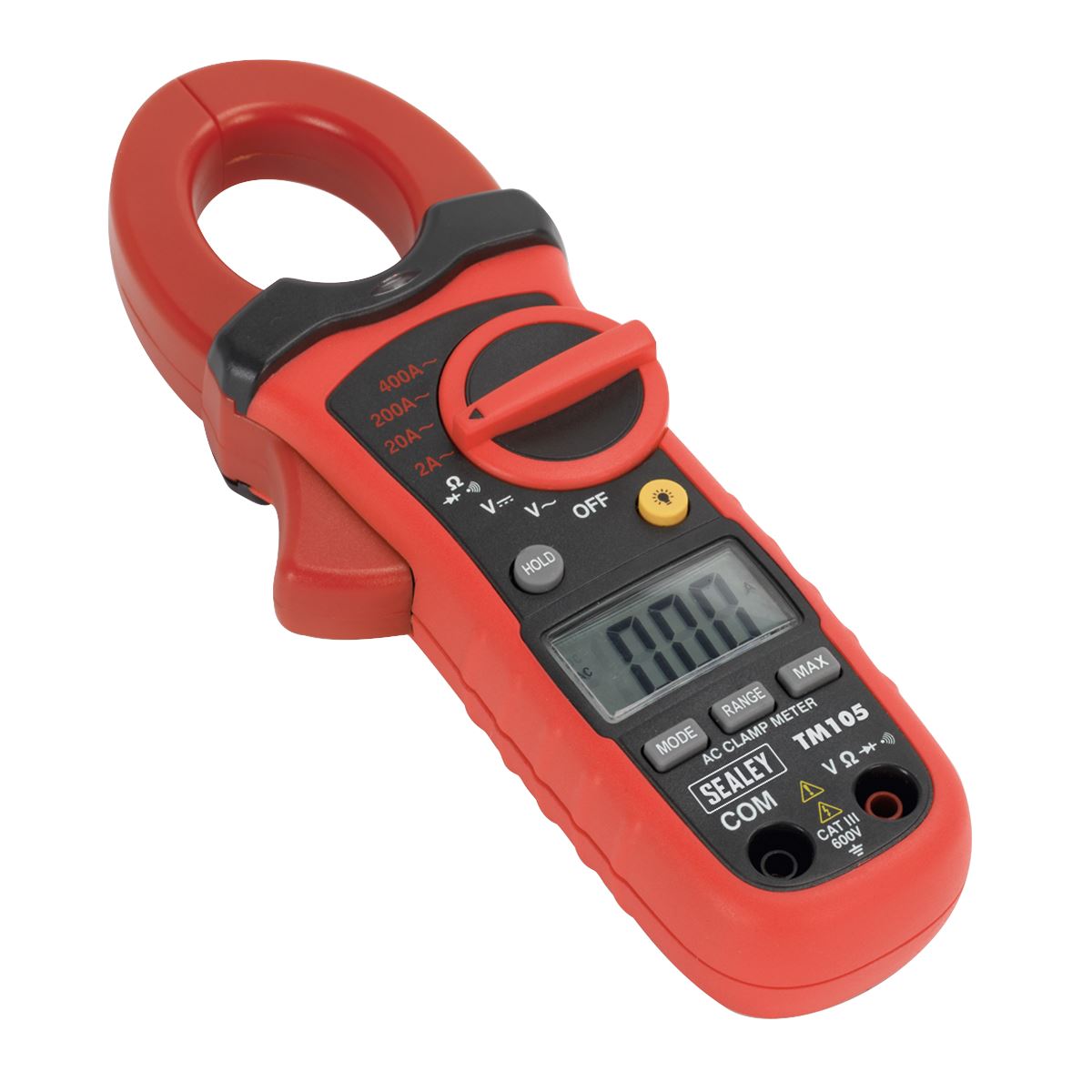 Sealey TM105 Professional Auto-Ranging Digital Clamp Meter NCVD - 6-Function Sealey