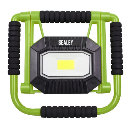 Sealey LEDFL20W Rechargeable Portable Fold Flat Floodlight 20W COB LED Lithium-ion Sealey