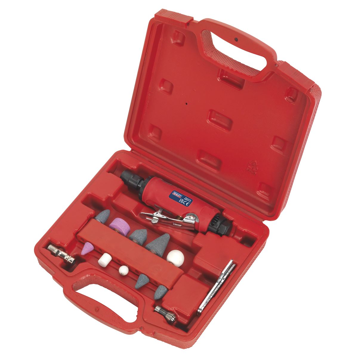 Sealey GSA67 Air Die Grinder Kit 15pc Sealey