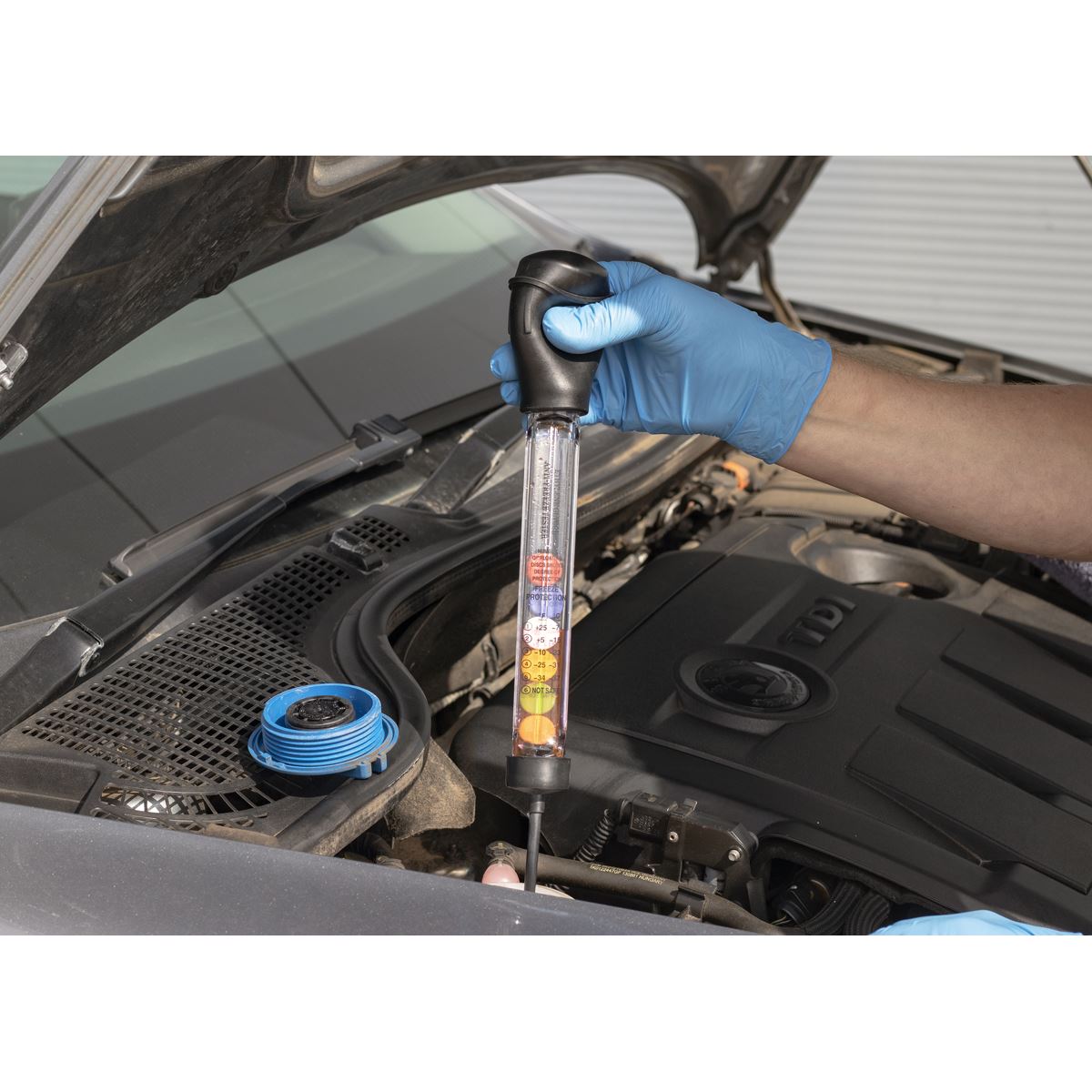 Sealey AK4120 Ethylene Glycol Antifreeze Tester Disc Type Sealey