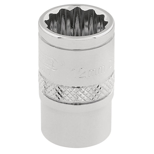 Draper 32772 HI-TORQ® 12 Point Socket 3/8" Sq. Dr. 12mm Draper