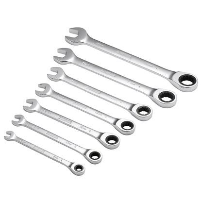 Draper 25397 HI-TORQ® Metric Ratcheting Combination Spanner Set 7 Piece Draper
