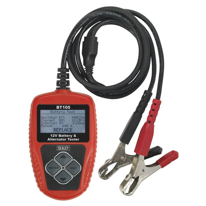 Sealey BT105 Digital Battery & Alternator Tester 12V Sealey